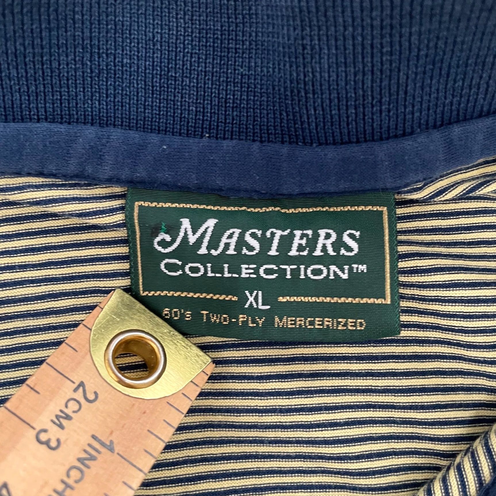 Vintage Masters Shirt Polo Adult XL Blue Striped Polo Augusta Nationals Men Size US XL / EU 56 / 4 - 6 Thumbnail