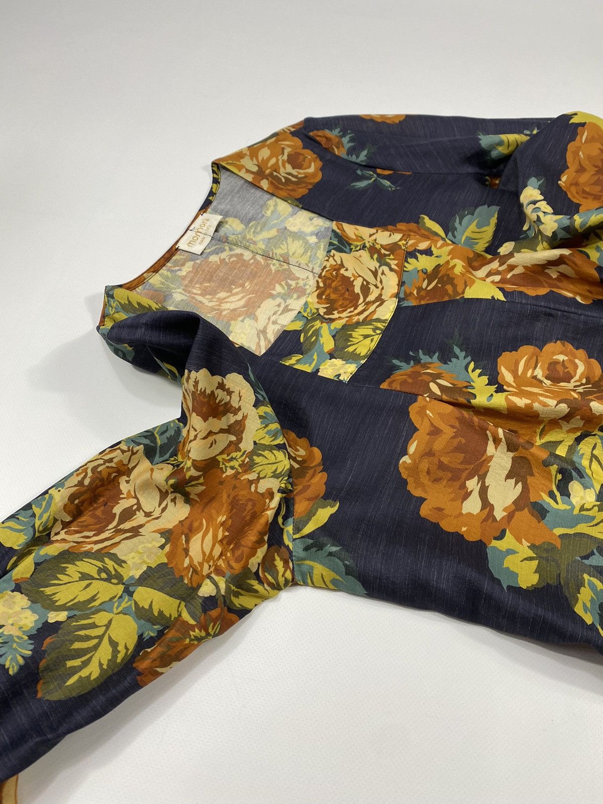 Other Momoni Italy Wool Silk Flowers Midi Dress With Pockets Size M / US 6-8 / IT 42-44 - 9 Thumbnail