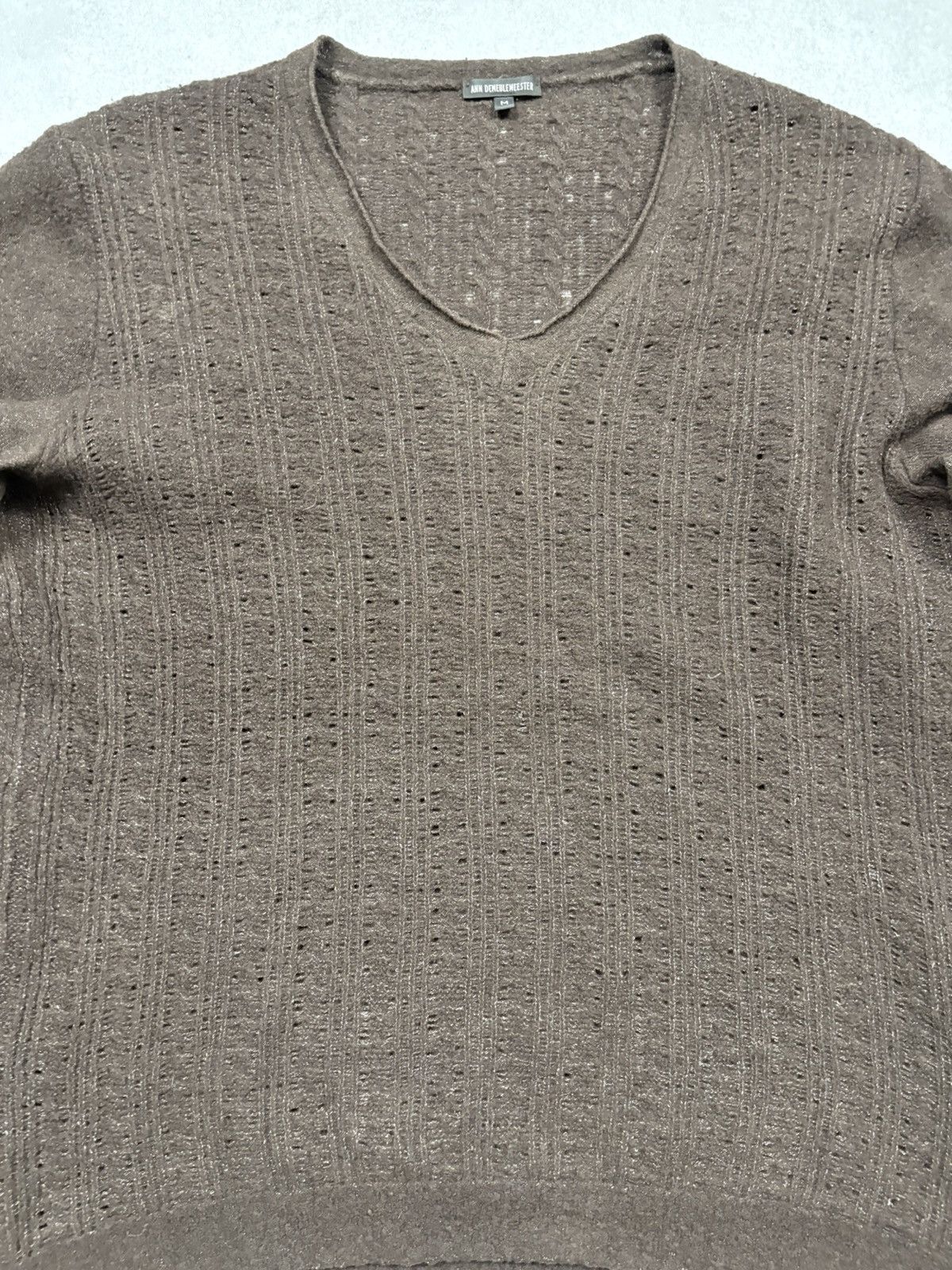 Ann Demeulemeester Ann Demeulemeester Open Knit Sheer Wool Sweater Avant Garde Size M / US 6-8 / IT 42-44 - 7 Thumbnail