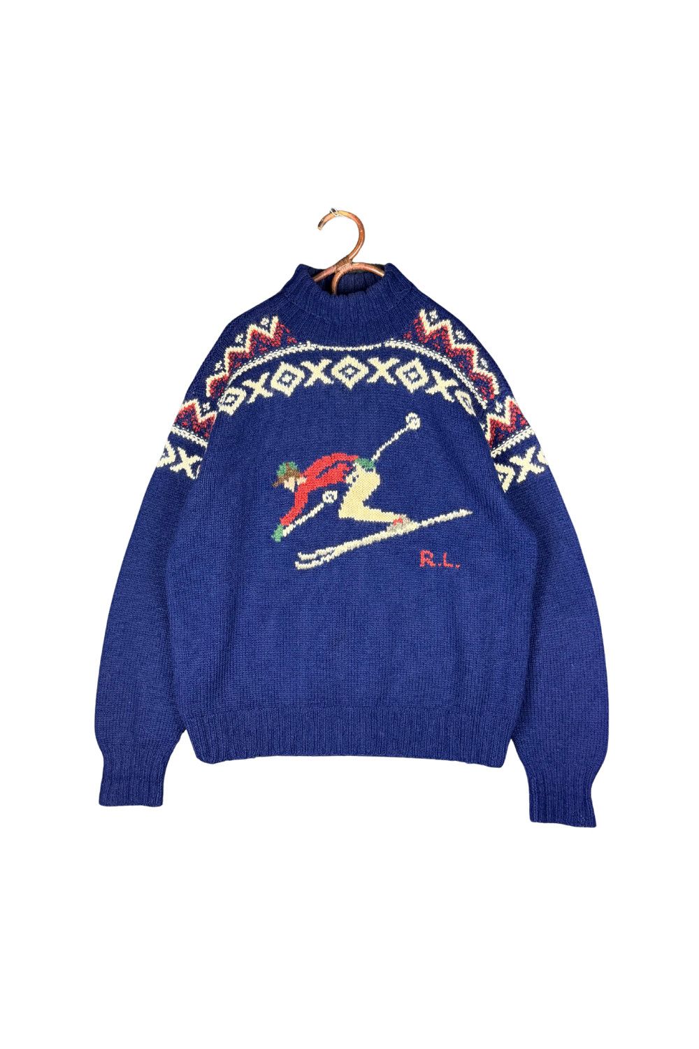 Polo Ralph Lauren fw96 Polo Ralph Lauren Hand Knit Ski Intarsia Wool Sweater Size US XL / EU 56 / 4 - 1 Thumbnail