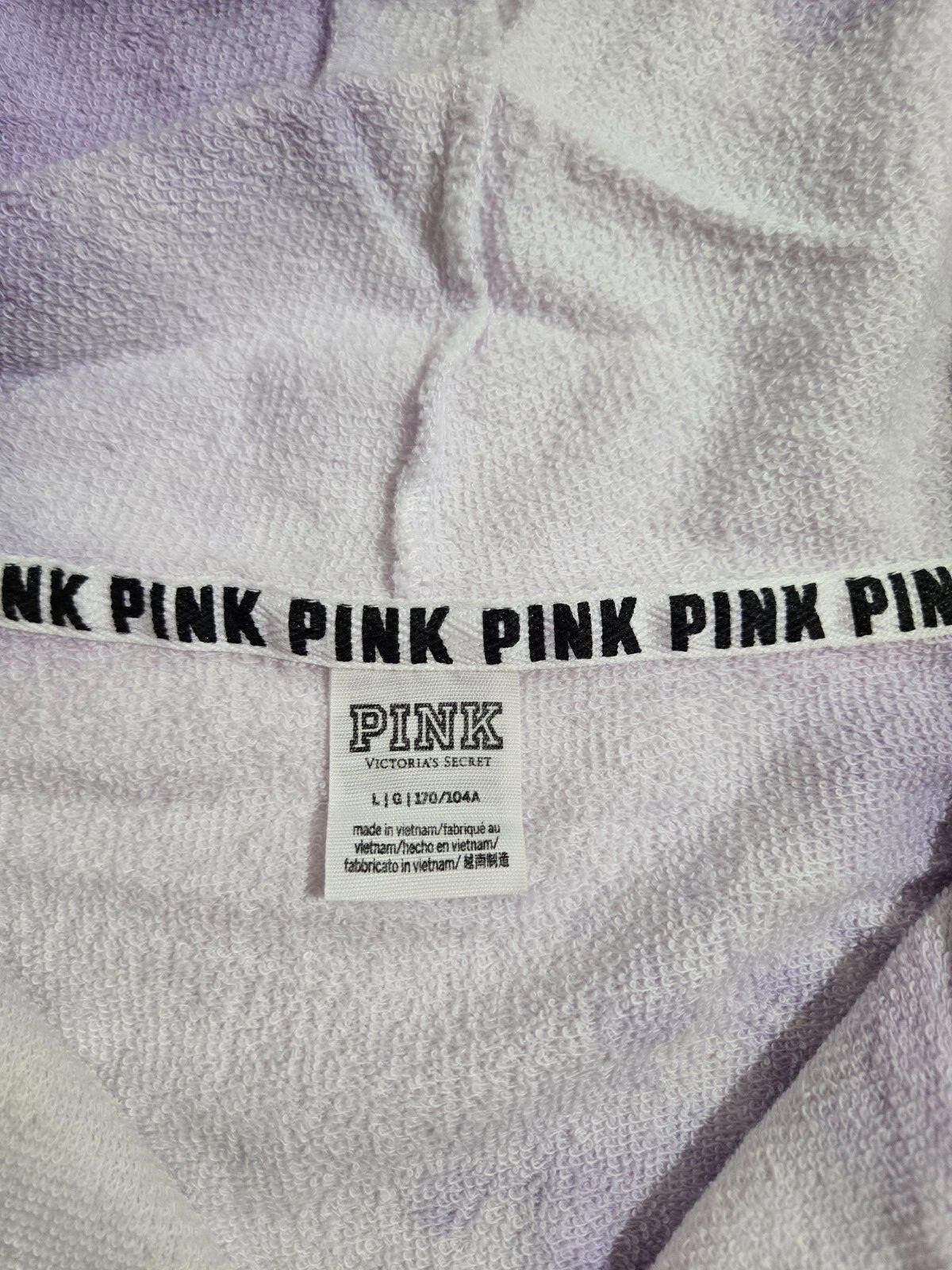 Designer Victoria's Secret PINK Hooded Sweatshirt Tie Dye Full Zip L Size L / US 10 / IT 46 - 2 Thumbnail