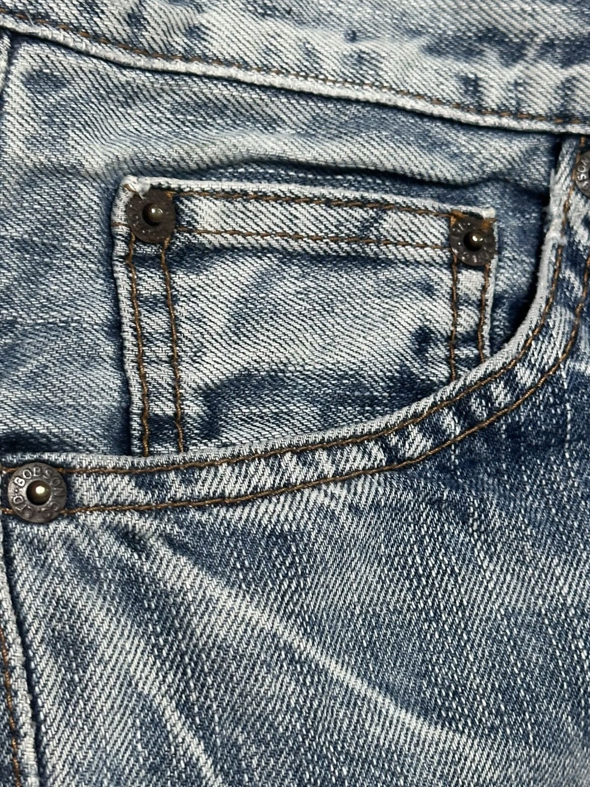 Japanese Brand Bobson Special Edition Flare Jeans – Light Blue Wash & Faded Size US 32 / EU 48 - 6 Thumbnail