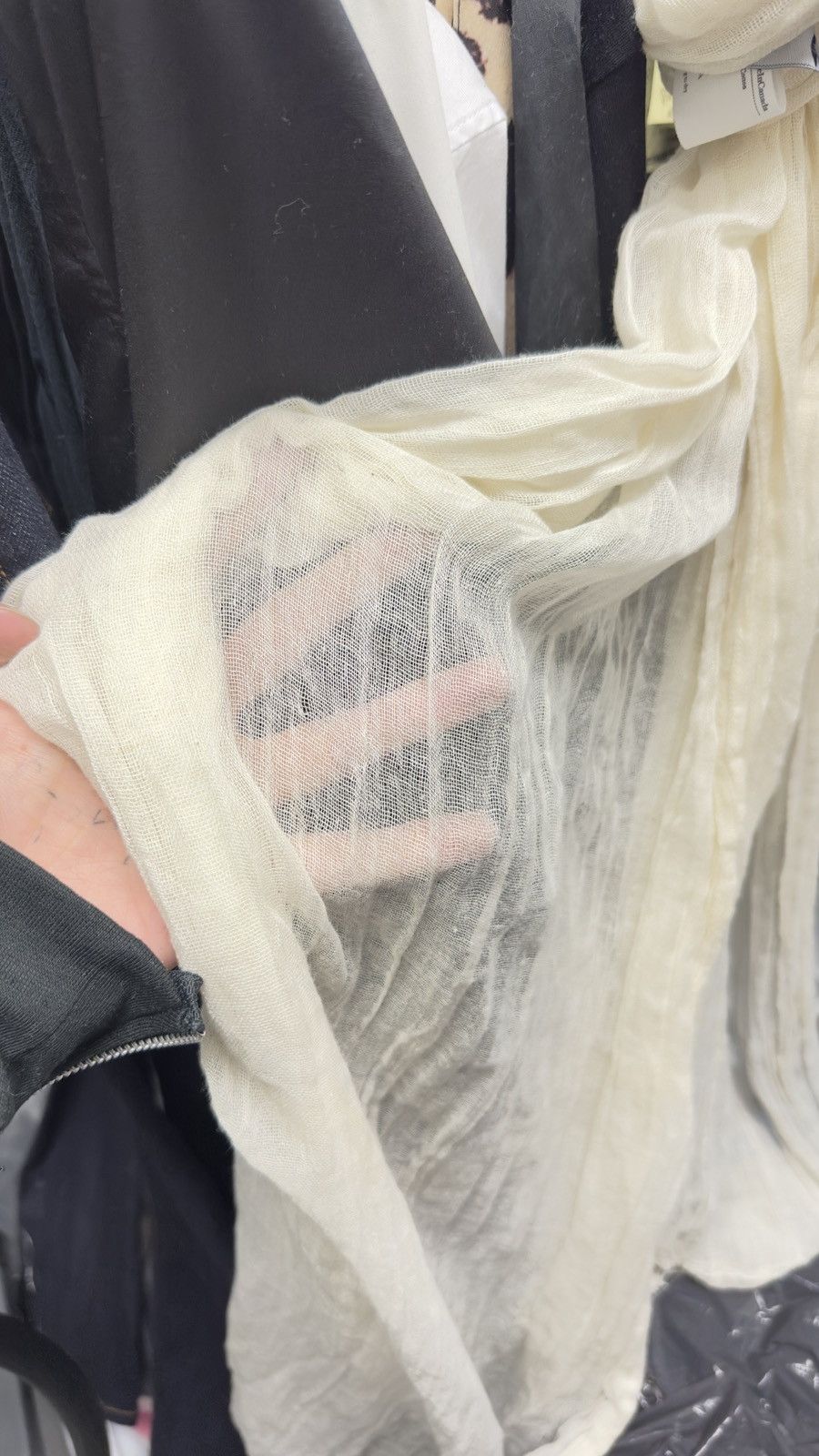 Hedi Slimane Slimane thin long scarf Size ONE SIZE - 3 Thumbnail