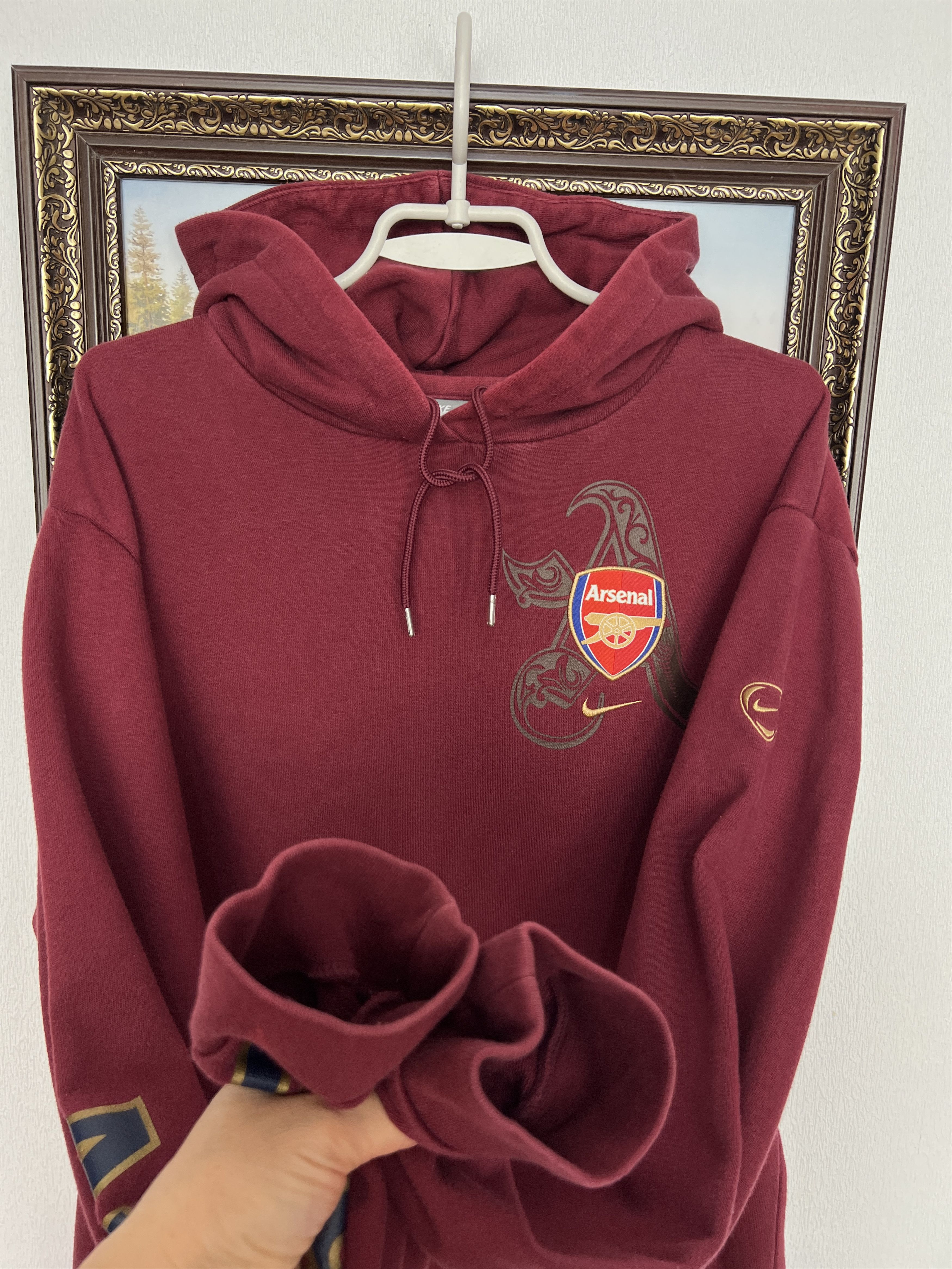 Nike Vintage Nike Arsenal Highbury Football Hoodie Jacket Gunners Size US L / EU 52-54 / 3 - 7 Thumbnail