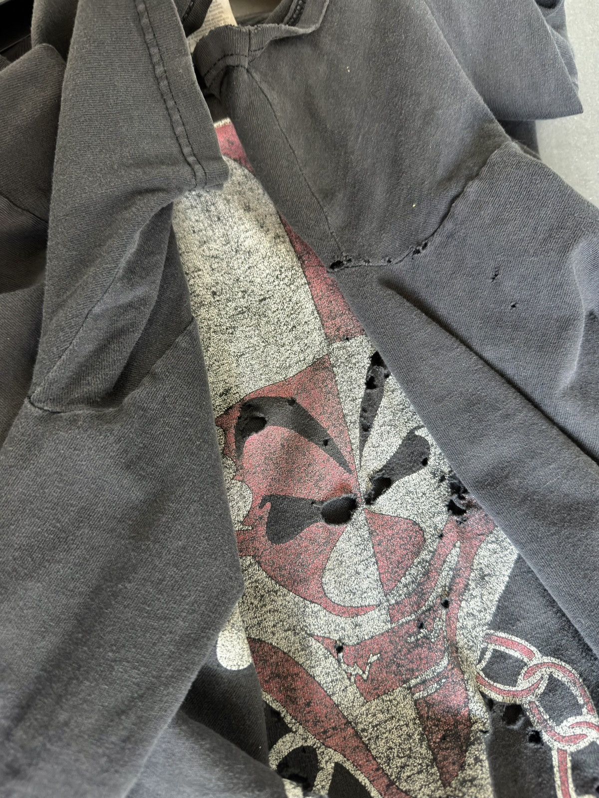 Band Tees Vintage 90s Thrashed Insane Clown Posse Faded Erd Band Tee Size US XL / EU 56 / 4 - 6 Thumbnail