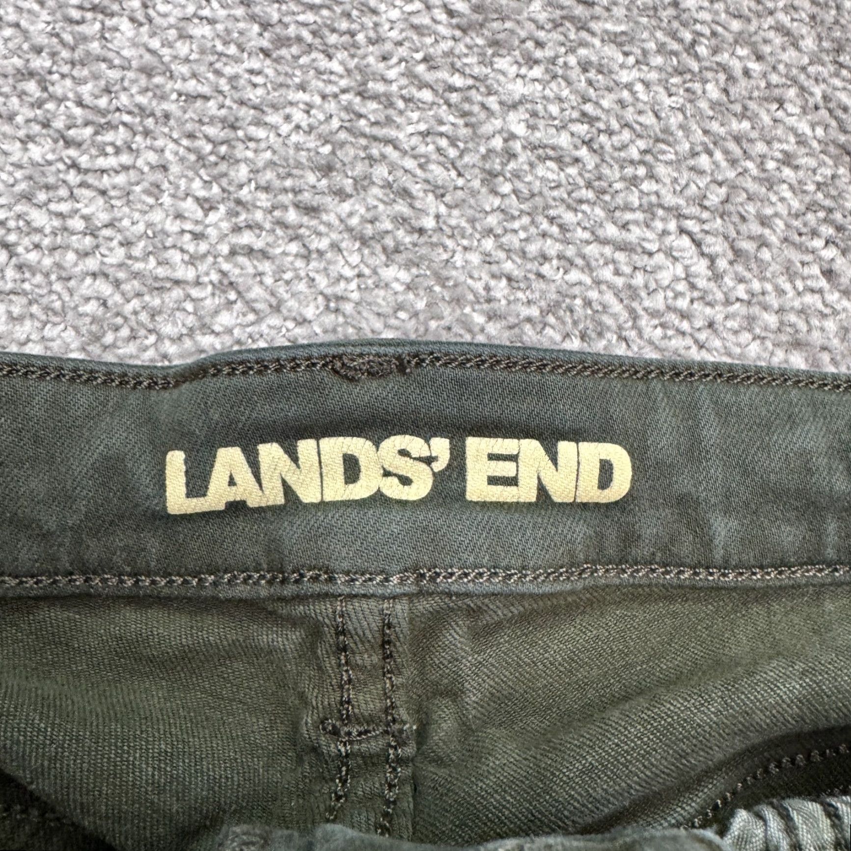 Lands' End Lands' End Womens Jeans 4 Green Denim Stretch 7/8 Mid Rise Slim Straight 30 in Inseam 5-Pocket 26 in Waist Cotton Blend Birthday? (No) Size 27" / US 4 / IT 40 - 6 Thumbnail