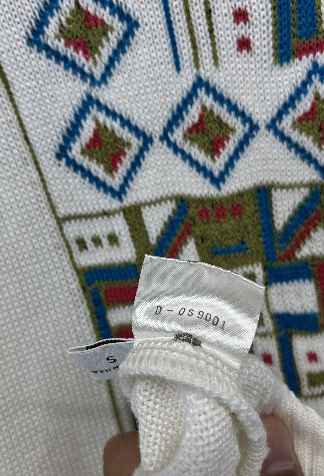 Japanese Brand Vintage Takashimaya Navajo Cable Knit Sweater Size US M / EU 48-50 / 2 - 12 Thumbnail
