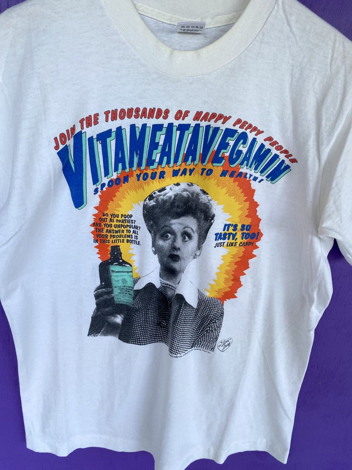Other Vintage 1992 I love Lucy Vitameatavegamin t-shirt Size US M / EU 48-50 / 2 - 3 Thumbnail