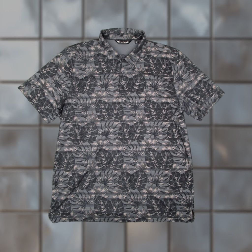 TravisMathew VINTAGE Travis Mathew Men's Polo Shirt XL Short Sleeve Floral Casual Golf Performance Size US XL / EU 56 / 4 - 1 Thumbnail