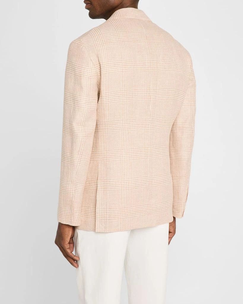 Brunello Cucinelli o1y0526 Single-breasted Pinstriped Blazer in Blush Beige Size US M / EU 48-50 / 2 - 4 Thumbnail