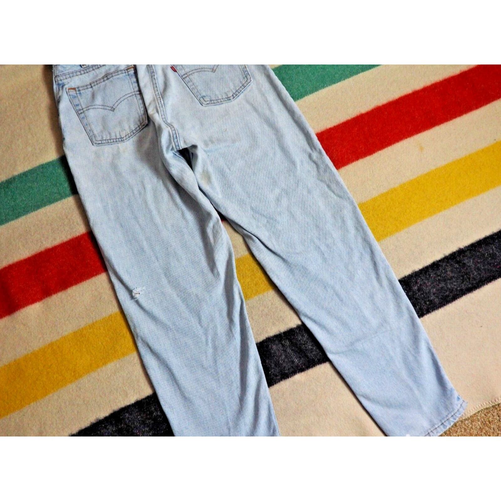 Levi's VTG Levi's 560 Denim Jeans 31x32 Blue Distressed 90s Grunge Casual Regular Vintage Jeans Pants Mens Girls Size US 31 - 7 Thumbnail