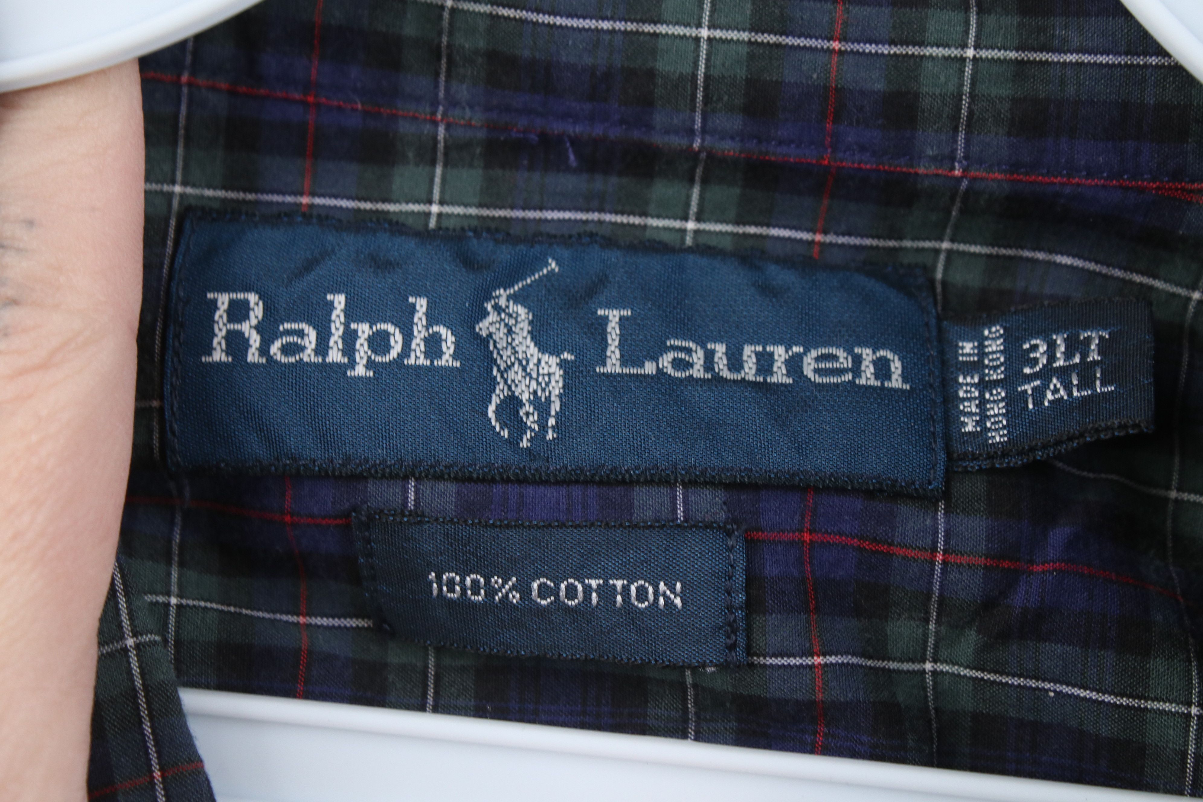 Polo Ralph Lauren Vintage 90s Ralph Lauren Button Down Shirt Plaid Cotton Size US XXL / EU 58 / 5 - 7 Thumbnail
