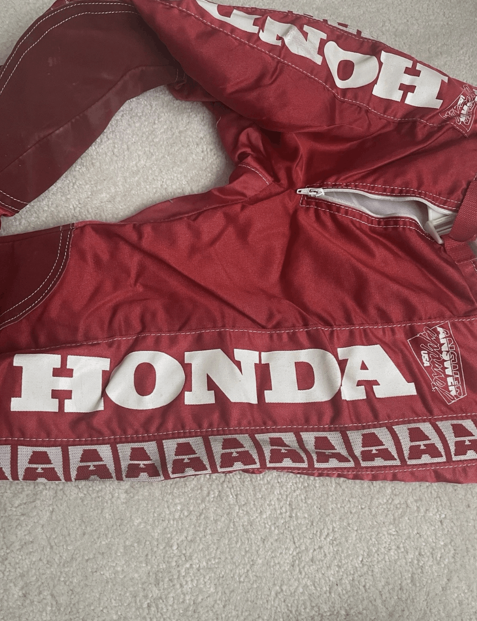 Japanese Brand Answer Racing Honda 1980s Motocross Pants Size US 30 / EU 46 - 5 Thumbnail