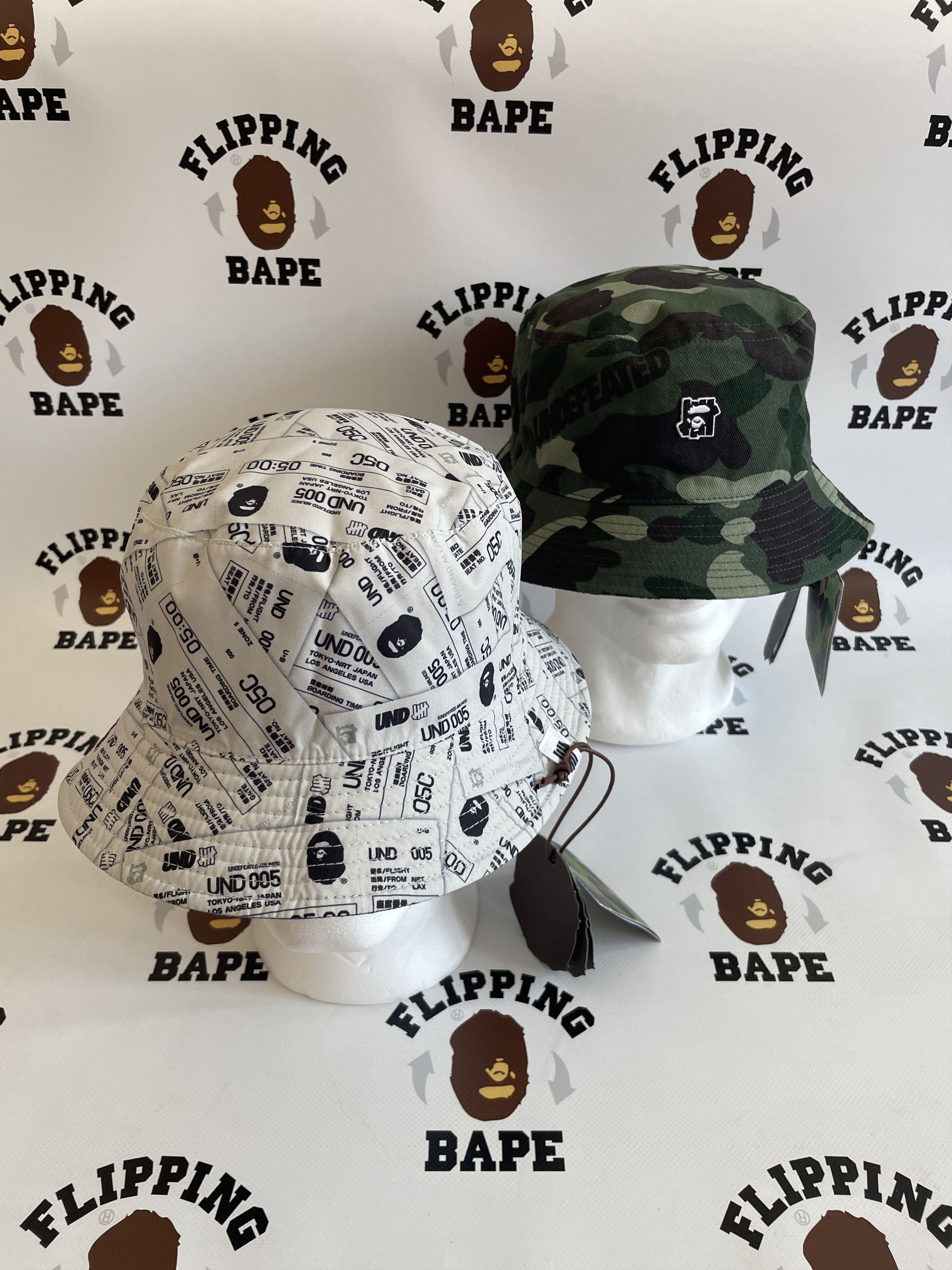 BAPE X UNDFTD BUCKET HAT (REVERSIBLE) M