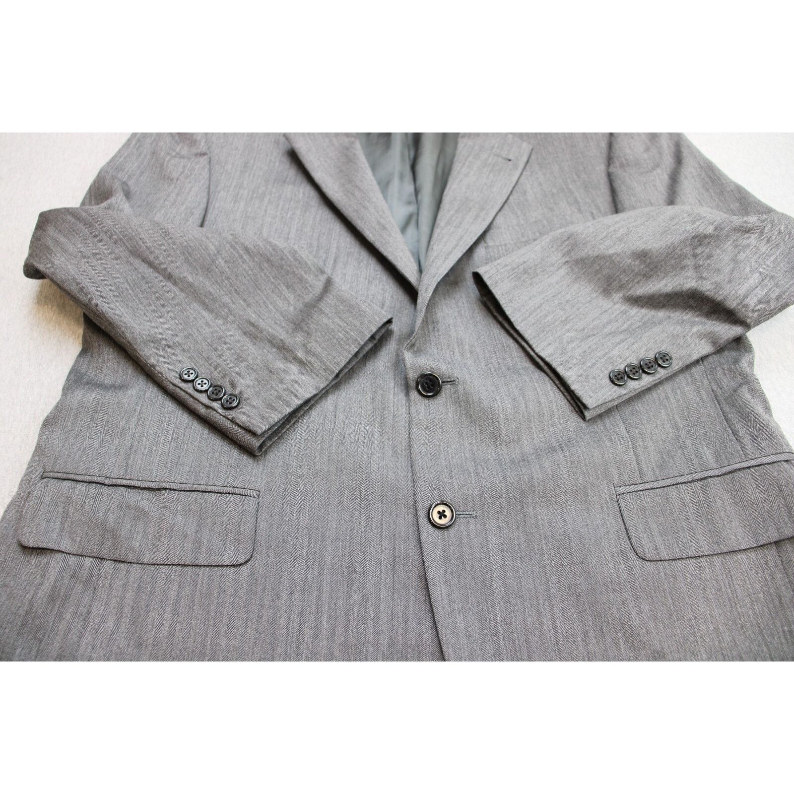 Jos. A. Bank JoS A Bank Blazer Men 44S Gray 100%Wool Signature Collection Size 44S - 7 Thumbnail