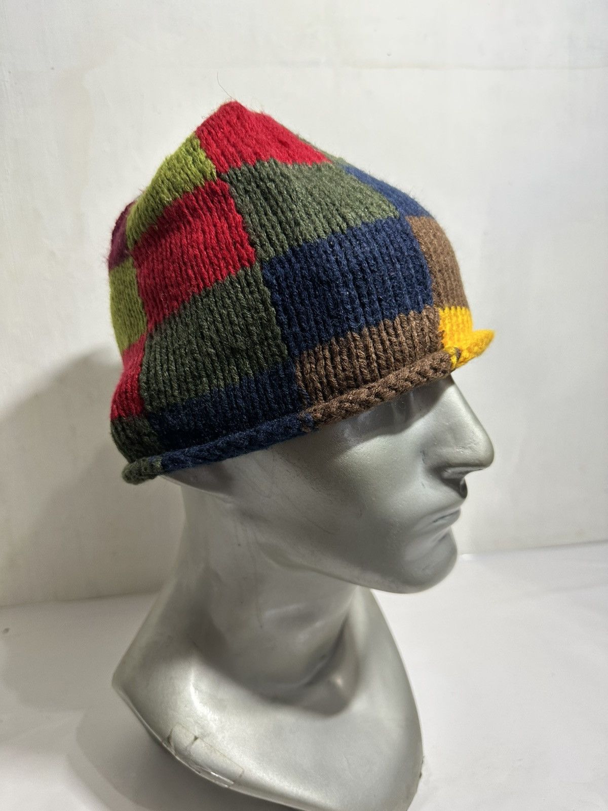 Handmade × Japanese Brand Hand Made Grace Multicolor Knitted beanie Hats Size ONE SIZE - 5 Thumbnail