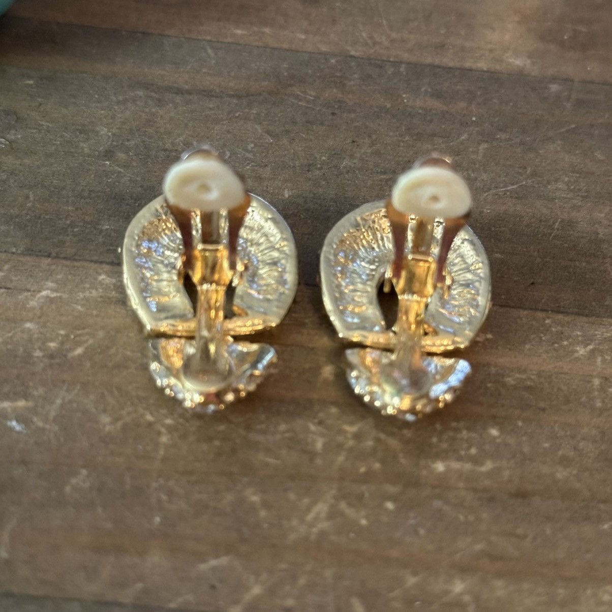 Vintage Vintage clip on crystal door knocker earrings Size ONE SIZE - 2 Thumbnail