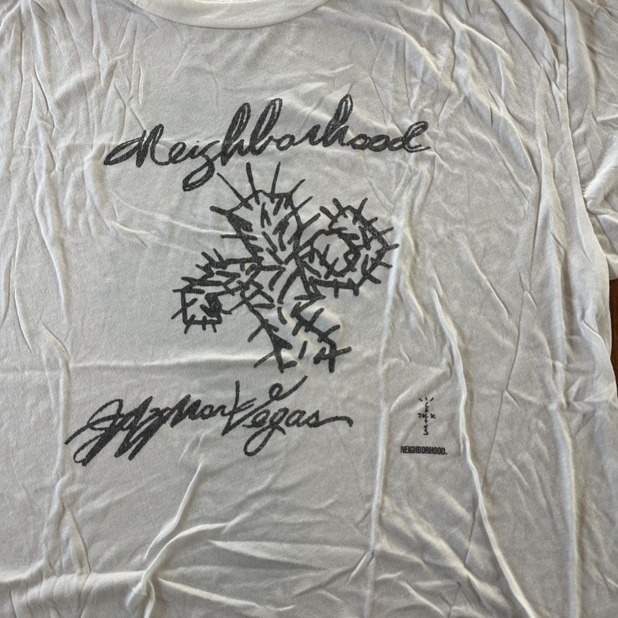 Neighborhood × Travis Scott Travis x Neighborhood Drawing Tee Size US M / EU 48-50 / 2 - 2 Thumbnail