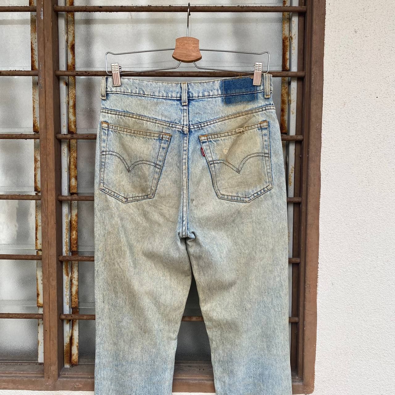 Levi's × Vintage SUPER CRAZY DIRTY VINTAGE LEVIS 1989 DENIM LOT 606 BJ07-10 Size US 28 / EU 44 - 7 Thumbnail