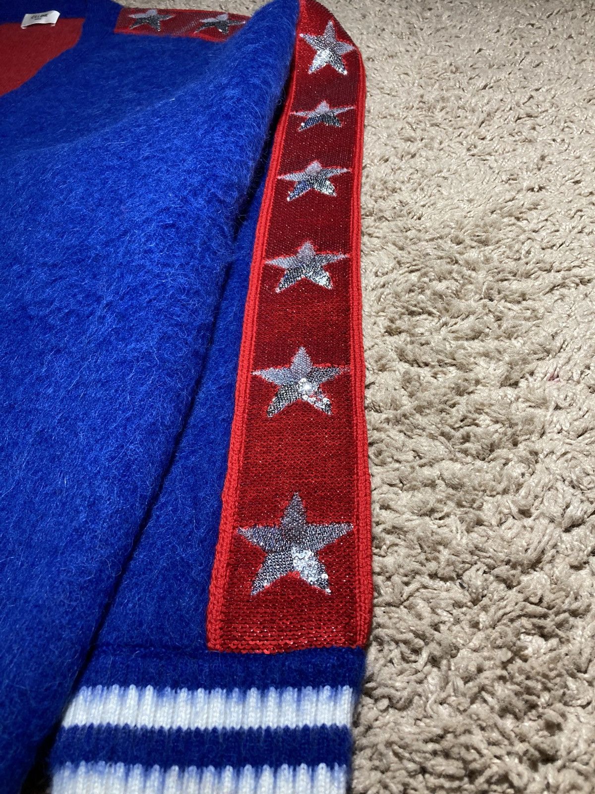 Celine New SS23 Celine Sequin American Cardigan Oversized Hedi 2023 Size US L / EU 52-54 / 3 - 4 Thumbnail