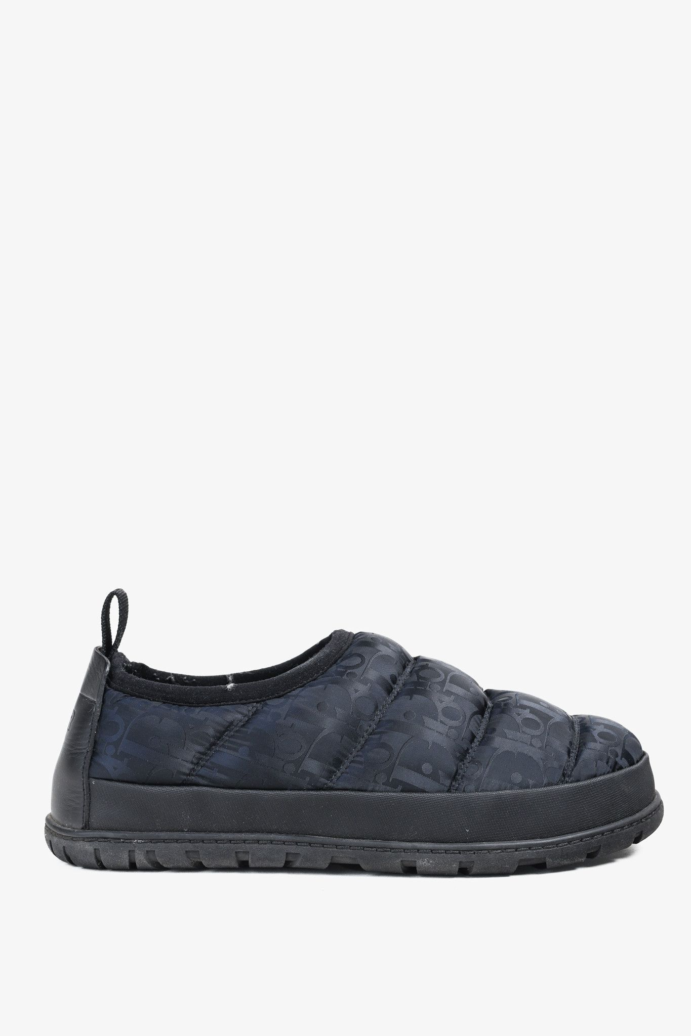 Dior Dior Black Super Dior Oblique Quilted Nylon Snow Slippers Size US 6 / EU 39 - 1 Thumbnail