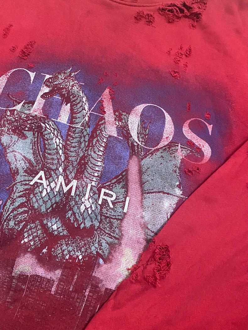 Amiri AMIRI Kidora destroys sweatshirts 2501-Nextarrow Size US XL / EU 56 / 4 - 2 Thumbnail