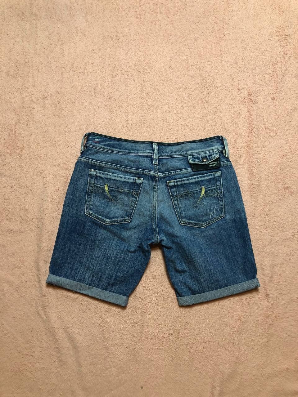 Diesel Vintage denim shorts Diesel BEBEL crazy Y2K streetwear Size 28" / US 6 / IT 42 - 19 Thumbnail