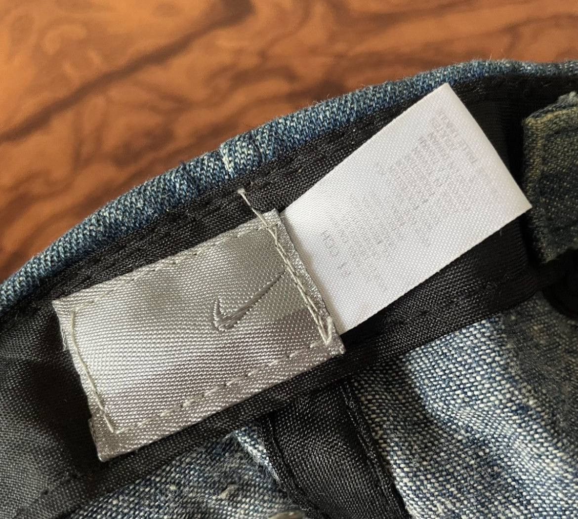 Nike Rare Denim Multiswoosh/pocket Vintage Nike Hat Size ONE SIZE - 5 Thumbnail