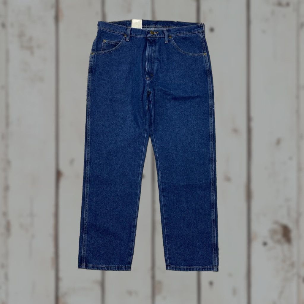 Wrangler Wrangler Blue Ridge Jeans Mens 34 Regular Fit Blue Denim NWT Vintage Cowboy Stars USA 5-Pocket Size US 34 / EU 50 - 1 Thumbnail