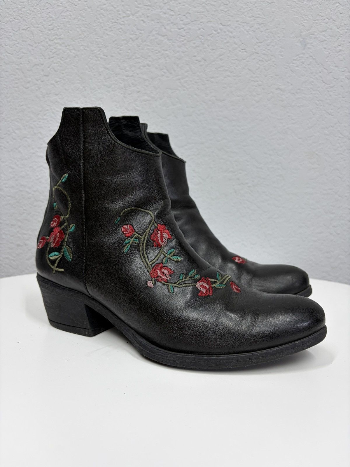 If Six Was Nine Vintage Italian AS 98 Rick Owens Style Leather Biker Boots Size US 8 / EU 41 - 3 Thumbnail