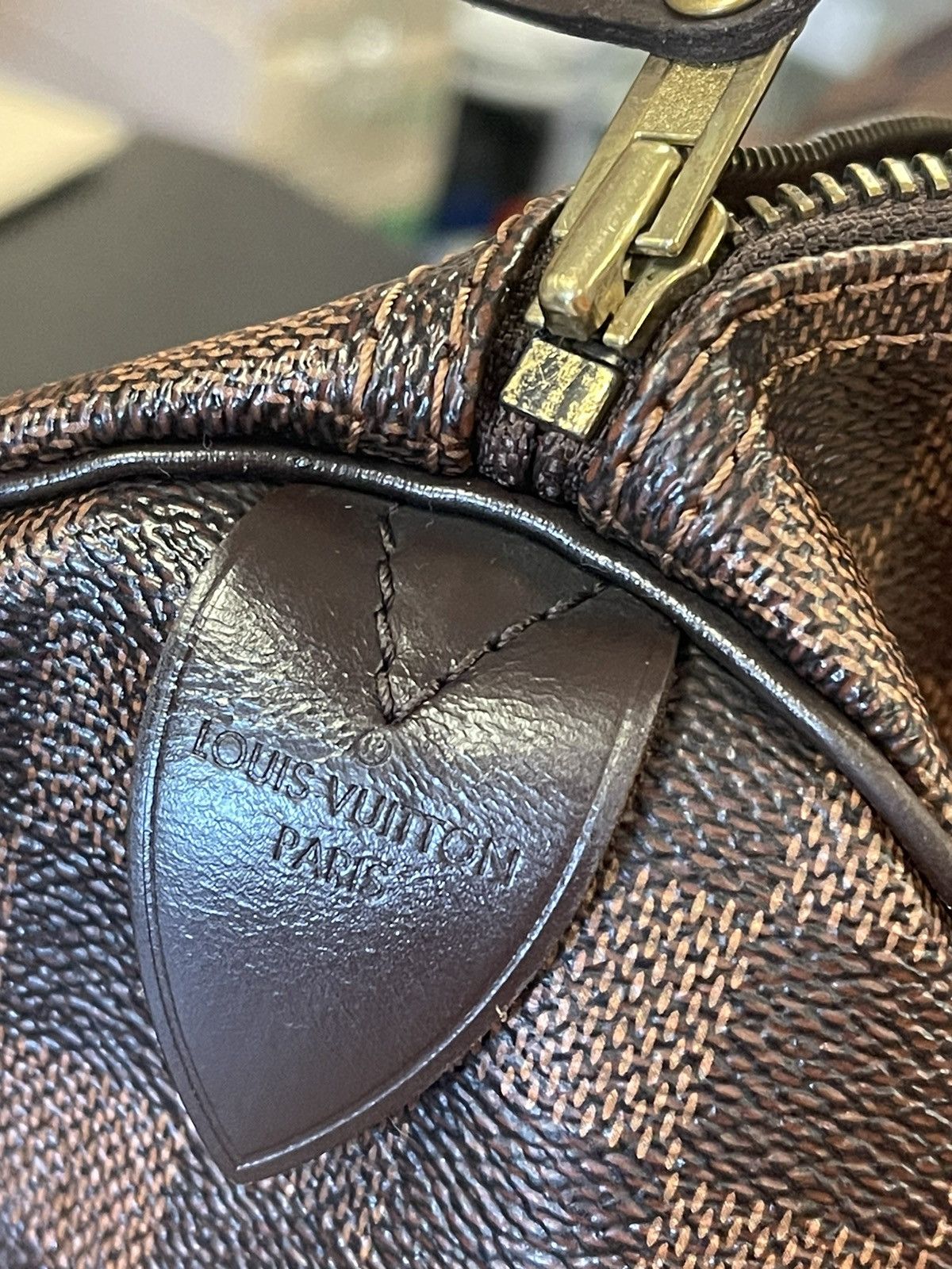 Louis Vuitton Louis Vuitton Speedy Duffle 35 Brown Canvas Damier Ebene Size ONE SIZE - 18 Thumbnail