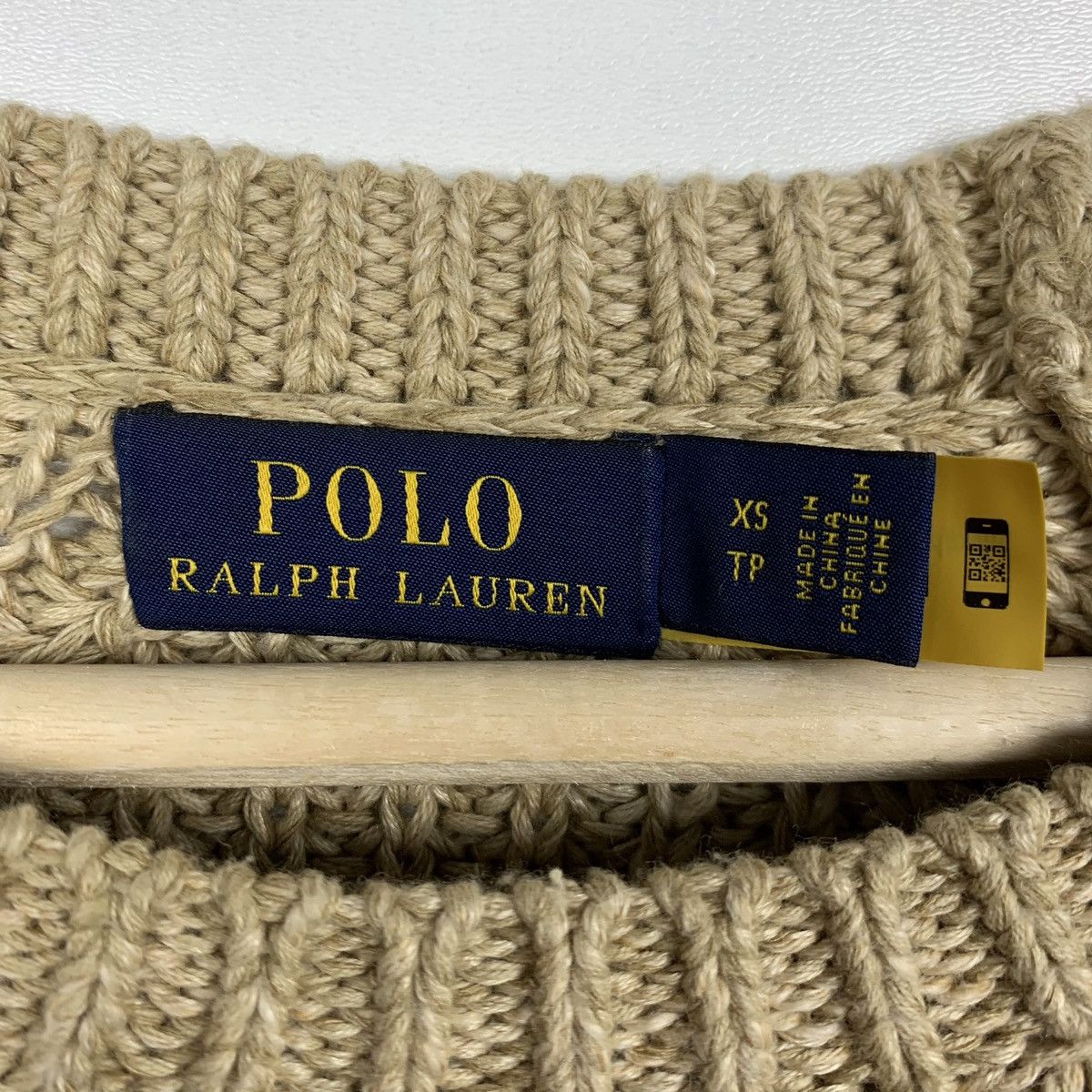 Polo Ralph Lauren Designer Polo Ralph Lauren Knit Sweater Raglan Size XS Beige Size XS / US 0-2 / IT 36-38 - 7 Thumbnail