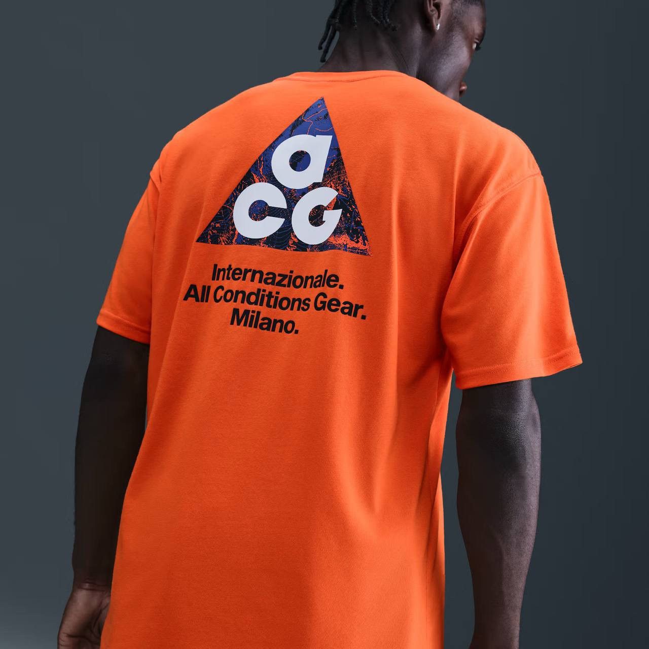 Nike Nike ACG x Inter Milan soccer tee very rare size M orange Size US M / EU 48-50 / 2 - 1 Thumbnail