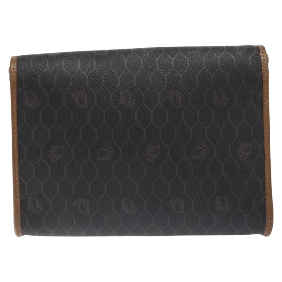 Dior DIOR Honeycomb Canvas Shoulder Bag Pvc Black Gold Size ONE SIZE - 3 Thumbnail