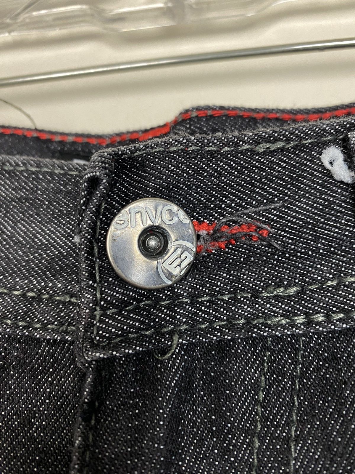 Enyce Vintage Enyce Black Selvedge Denim Jeans Embroidered y2k Size US 32 / EU 48 - 5 Thumbnail