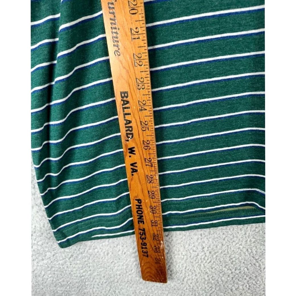 Vintage VINTAGE St Johns Bay Shirt Mens 2XL Green White Balanced Striped Henley Long Sleeve NEW Size US XXL / EU 58 / 5 - 7 Thumbnail