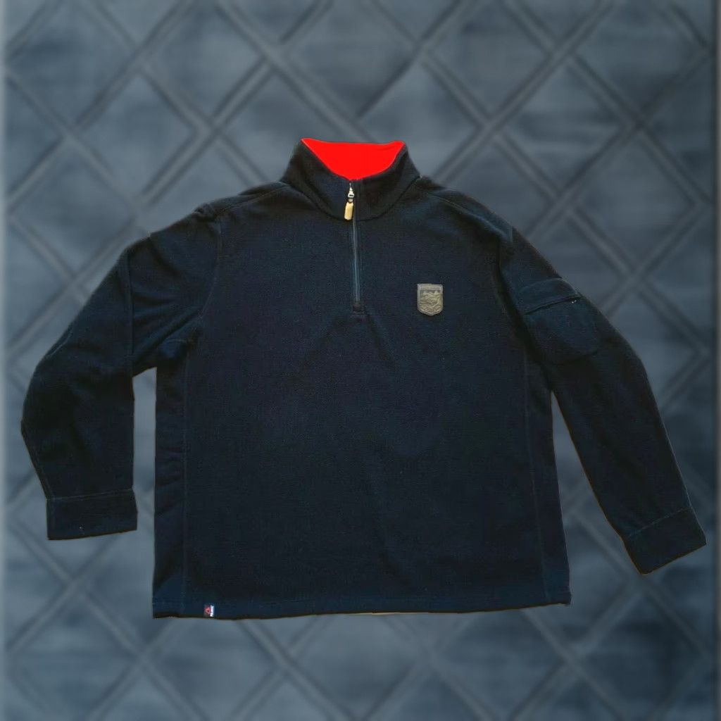 Polo Ralph Lauren VINTAGE Polo Ralph Lauren Polartec Fleece Pullover USA Fabric 1/4 Zip Black XL NWOT Size US XL / EU 56 / 4 - 1 Thumbnail
