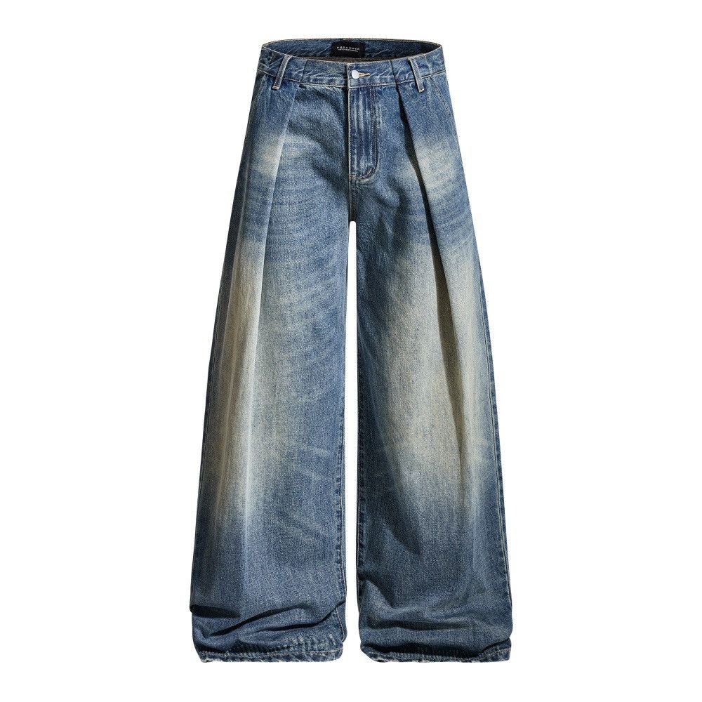 Vintage Punk washed men's distressed loose jeans y2k Size US 32 / EU 48 - 1 Thumbnail