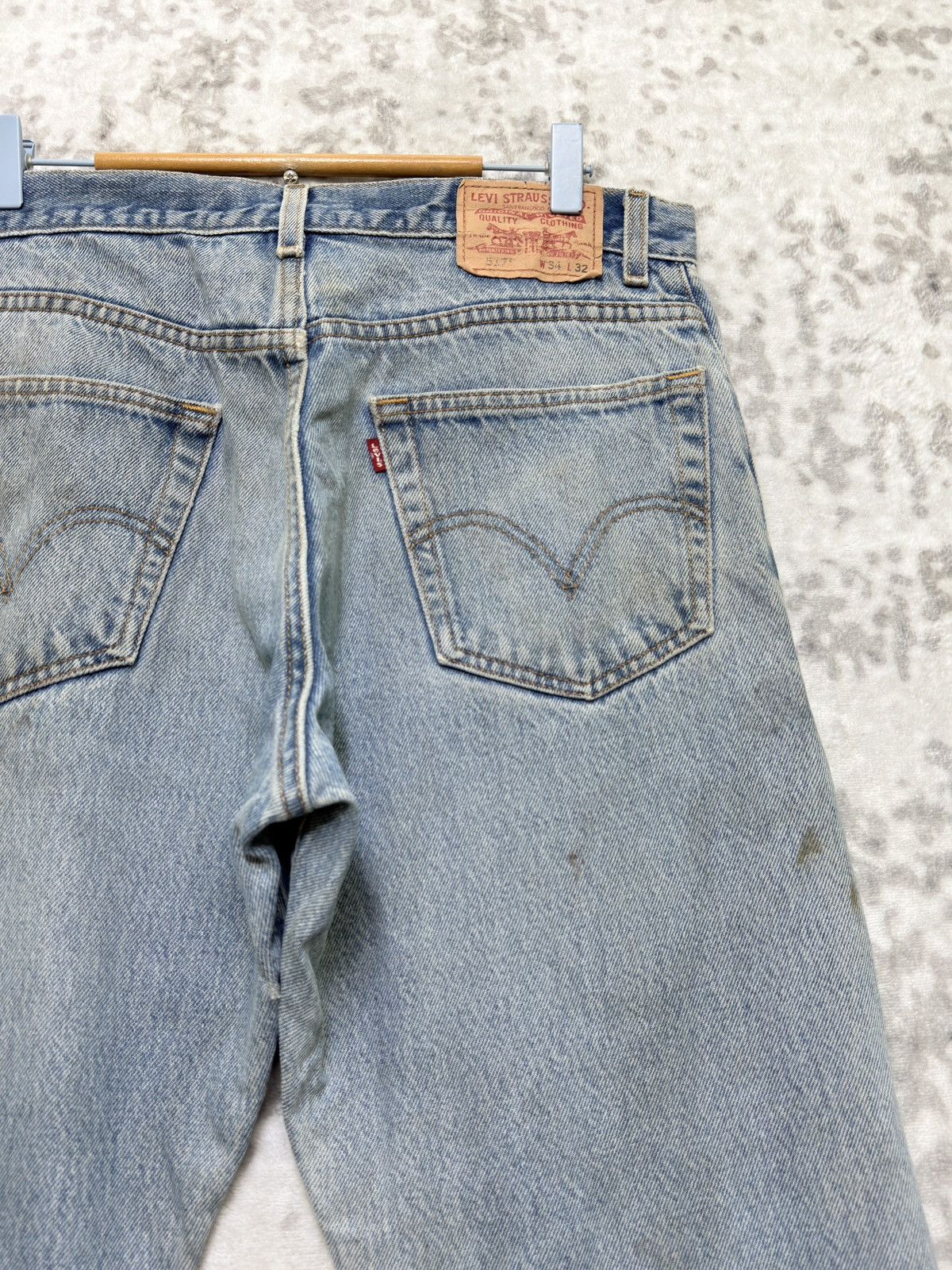 Levi's Vintage Levi’s 517 Thrashed Distressed Slightly Flare Denim Size US 32 / EU 48 - 11 Thumbnail