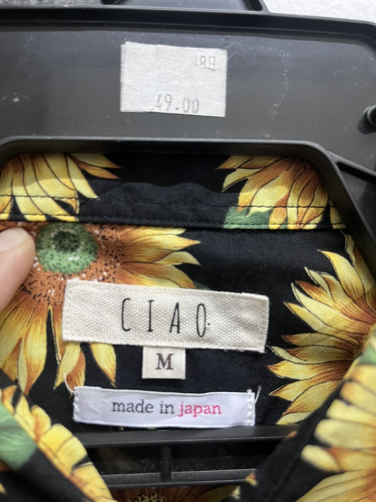 Ciaopanic × Japanese Brand CIAO Camp-Collar Floral-Print Sunflower Shirt Made in Japan Size US M / EU 48-50 / 2 - 3 Thumbnail