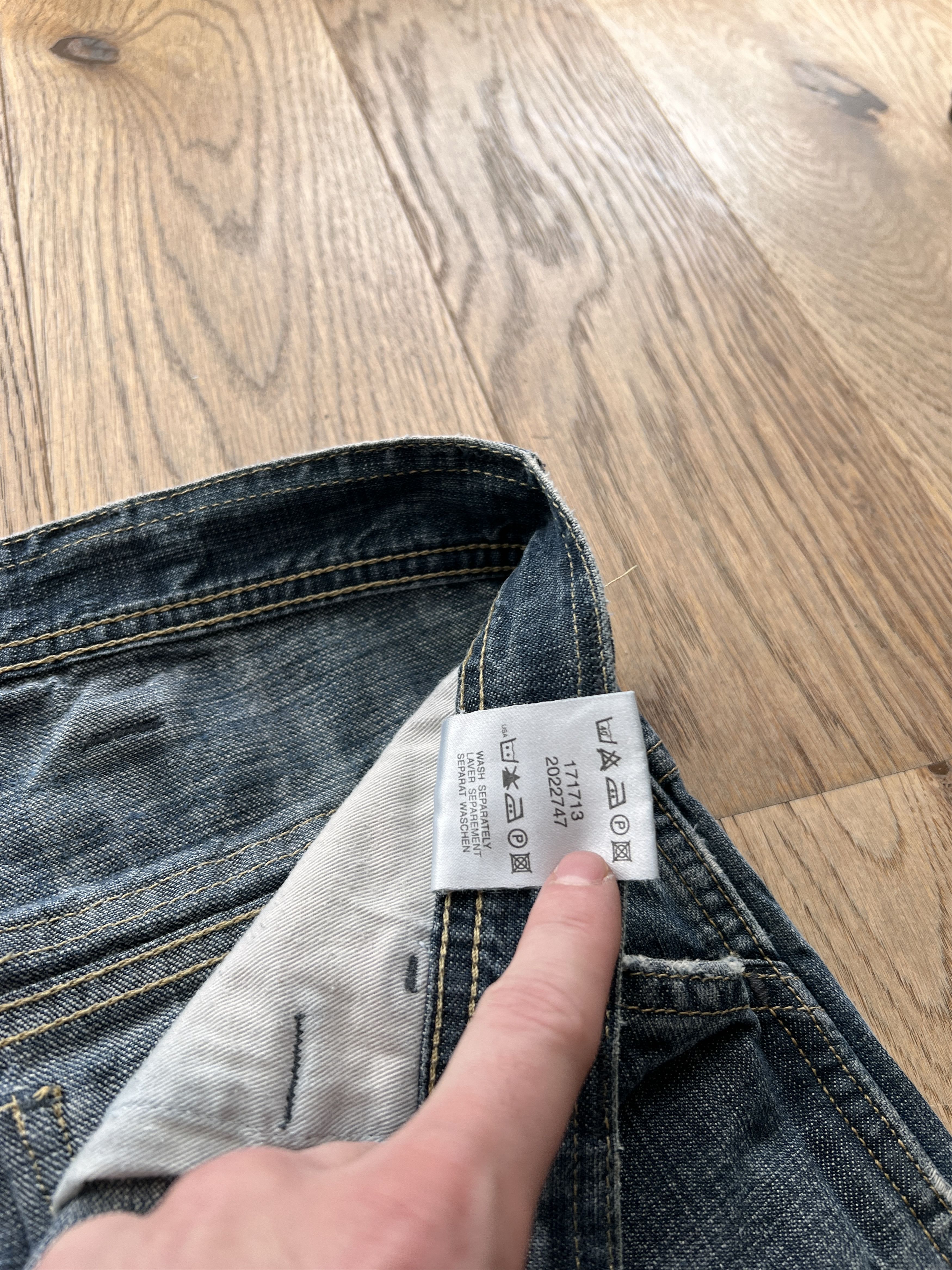 G-Star 90s G-Star RAW Comwood double knee flared boot cut denim y2k Size US 31 - 17 Thumbnail
