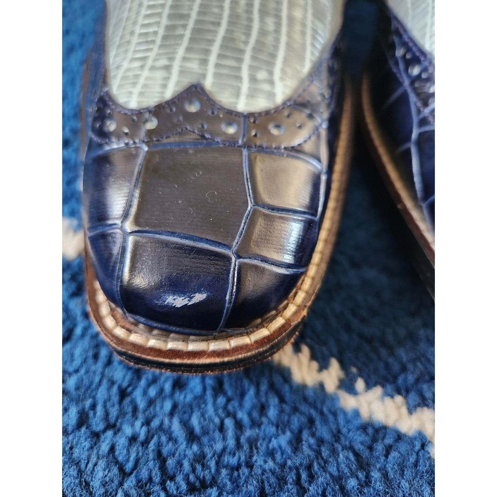 Stacy Adams Stacy Adams Men's Gallinari Wingtip Oxford Shoes -8.5 Size US 8.5 / EU 41-42 - 2 Thumbnail