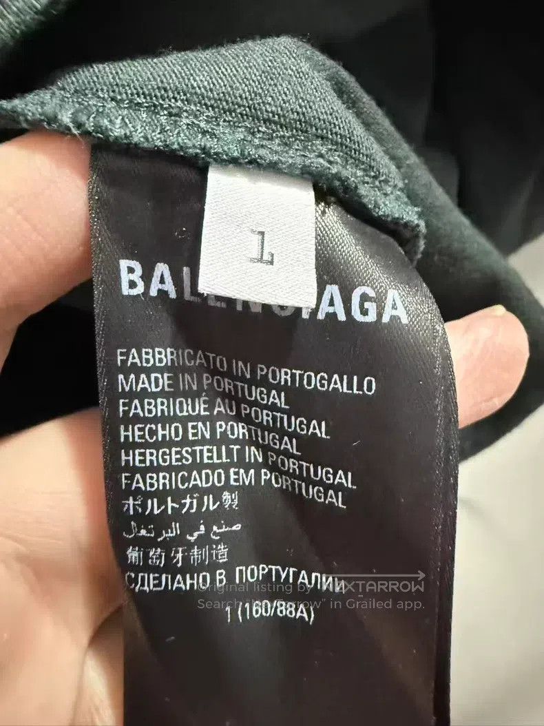 Balenciaga Balenciaga Short Sleeve, Black-Green Size US S / EU 44-46 / 1 - 4 Thumbnail