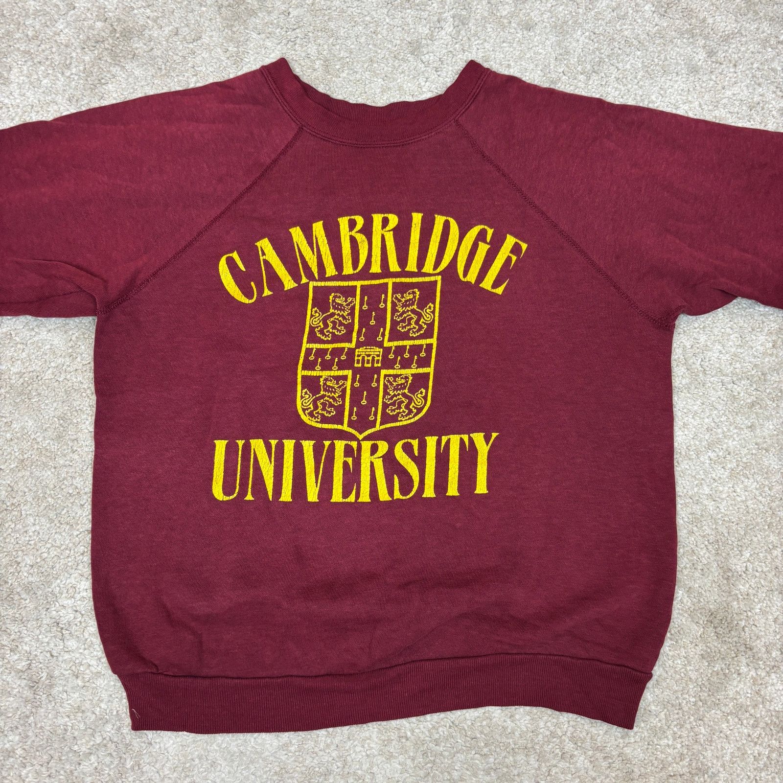 Vintage Vintage 80s Cambridge University Crest Sweatshirt Men's M Size US M / EU 48-50 / 2 - 2 Thumbnail