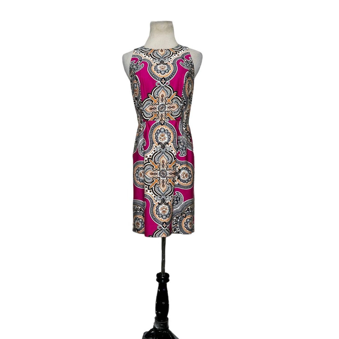 Anthropologie Moulinette Soeurs Paisley Print Sheath Cocktail Dress Size 2 Size XS / US 0-2 / IT 36-38 - 5 Thumbnail