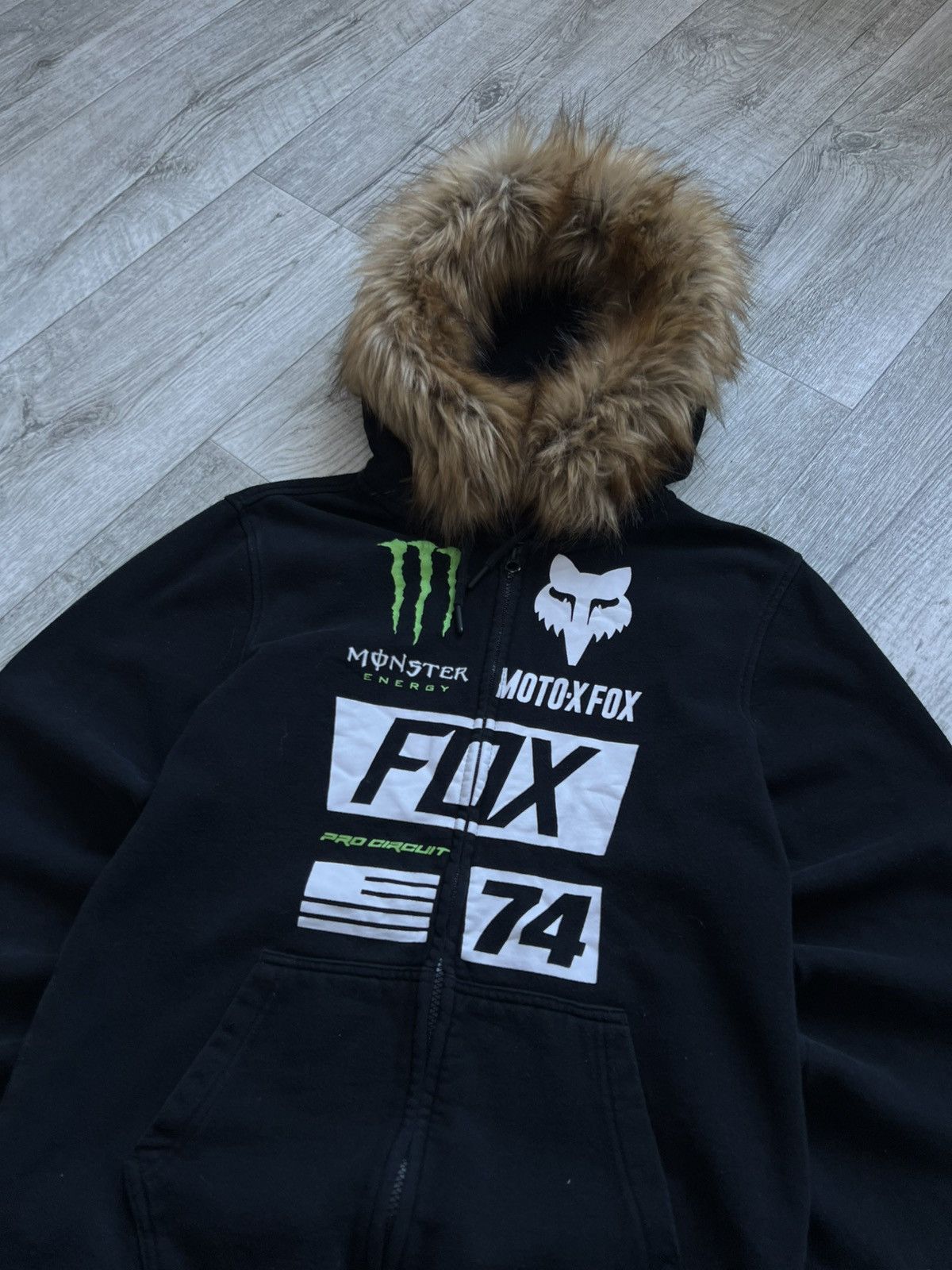 Hysteric Glamour Fox Racing Monster Energy Faux Fur Zip Y2k Hysteric Glamour Size US M / EU 48-50 / 2 - 6 Thumbnail