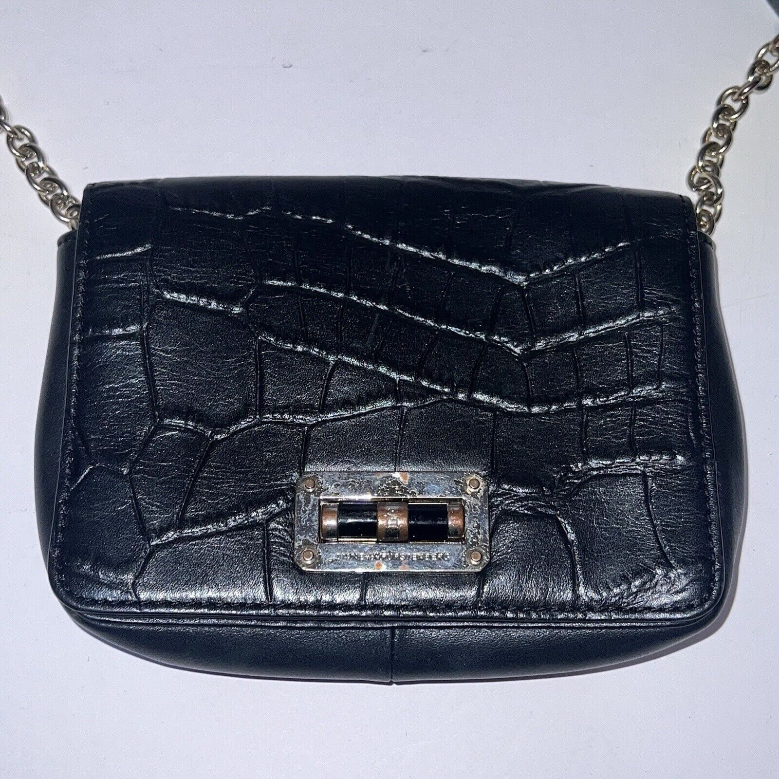 Diane von Furstenberg DVF Diane Von Furstenberg Mini Croc Embossed Leather Clutch Size ONE SIZE - 2 Thumbnail