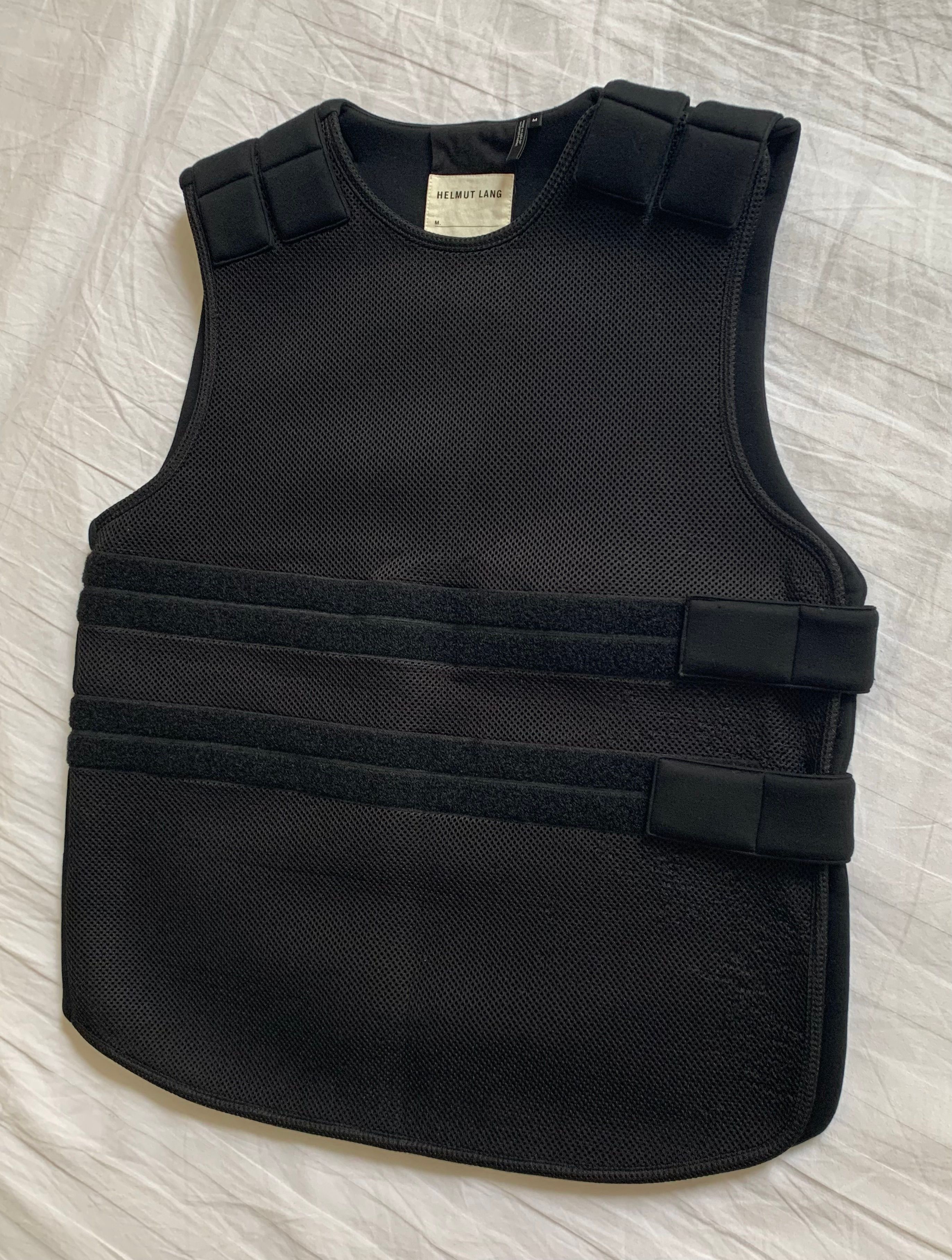 Pre-owned Helmut Lang Archive 2018 Redux Cotton "bulletproof" Vest In Black