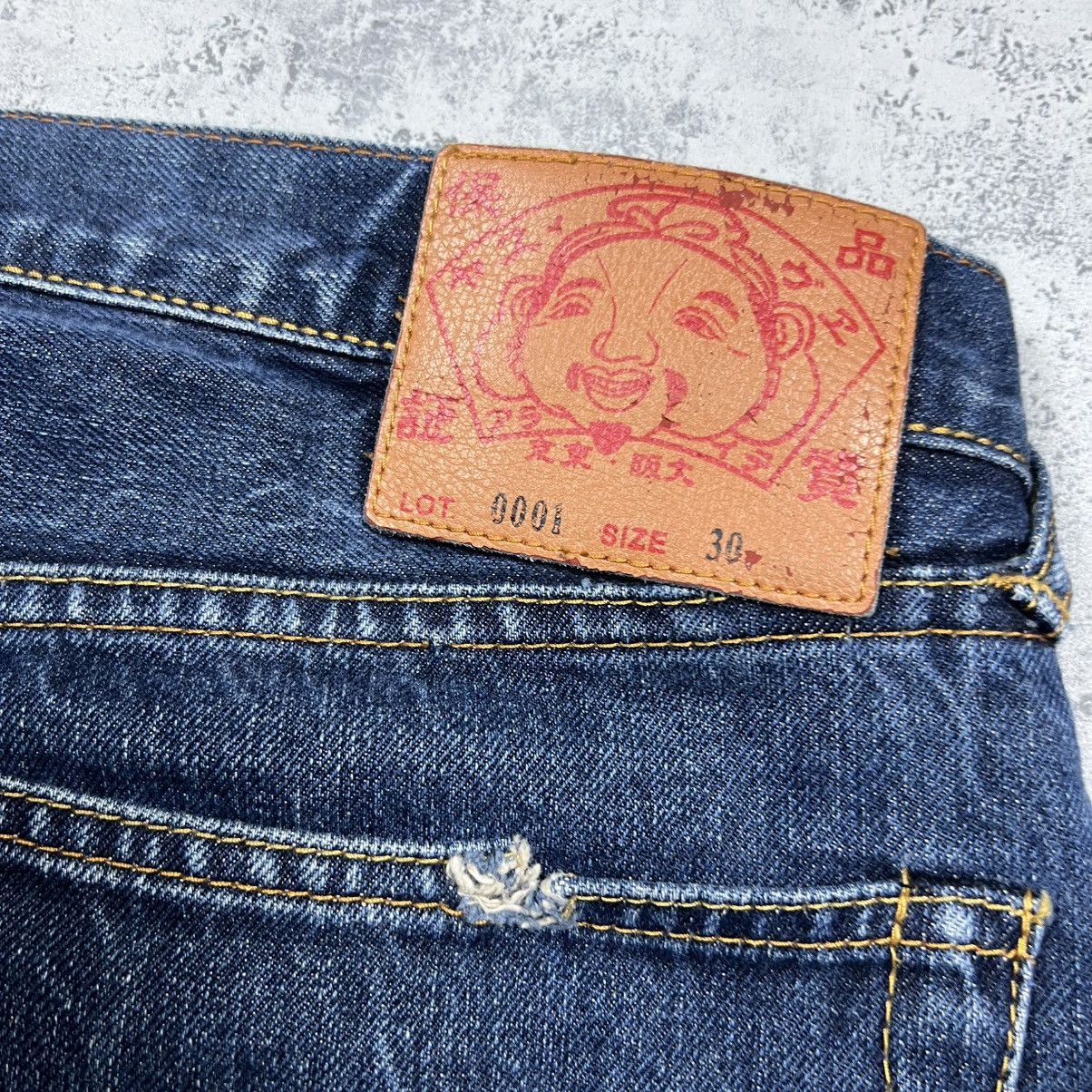 Evisu 00s Evisu Embroidered Logo Vintage Y2K Slevedge Jeans Size US 30 / EU 46 - 5 Thumbnail