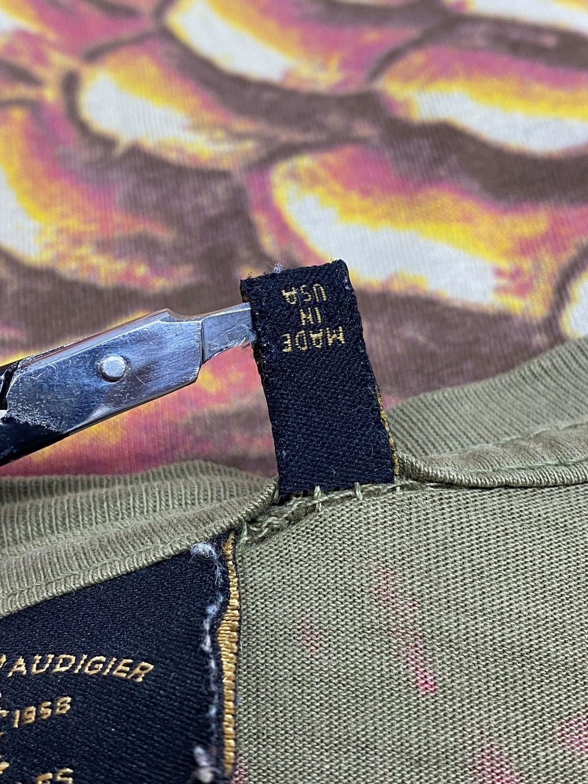 Christian Audigier 🔥 Y2K CHRISTIAN AUDIGIER LAYERED TATTOO DRAGON FLAME PRINT Size US XL / EU 56 / 4 - 20 Thumbnail